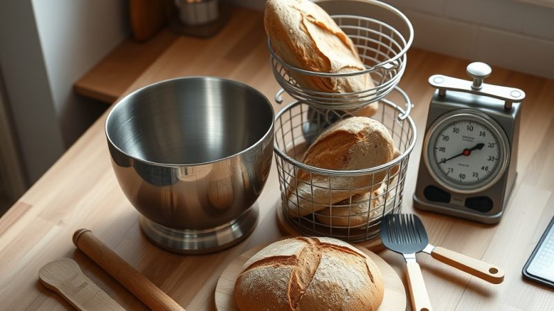 herramientas para hacer pan