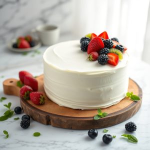 Decorar tartas fruta