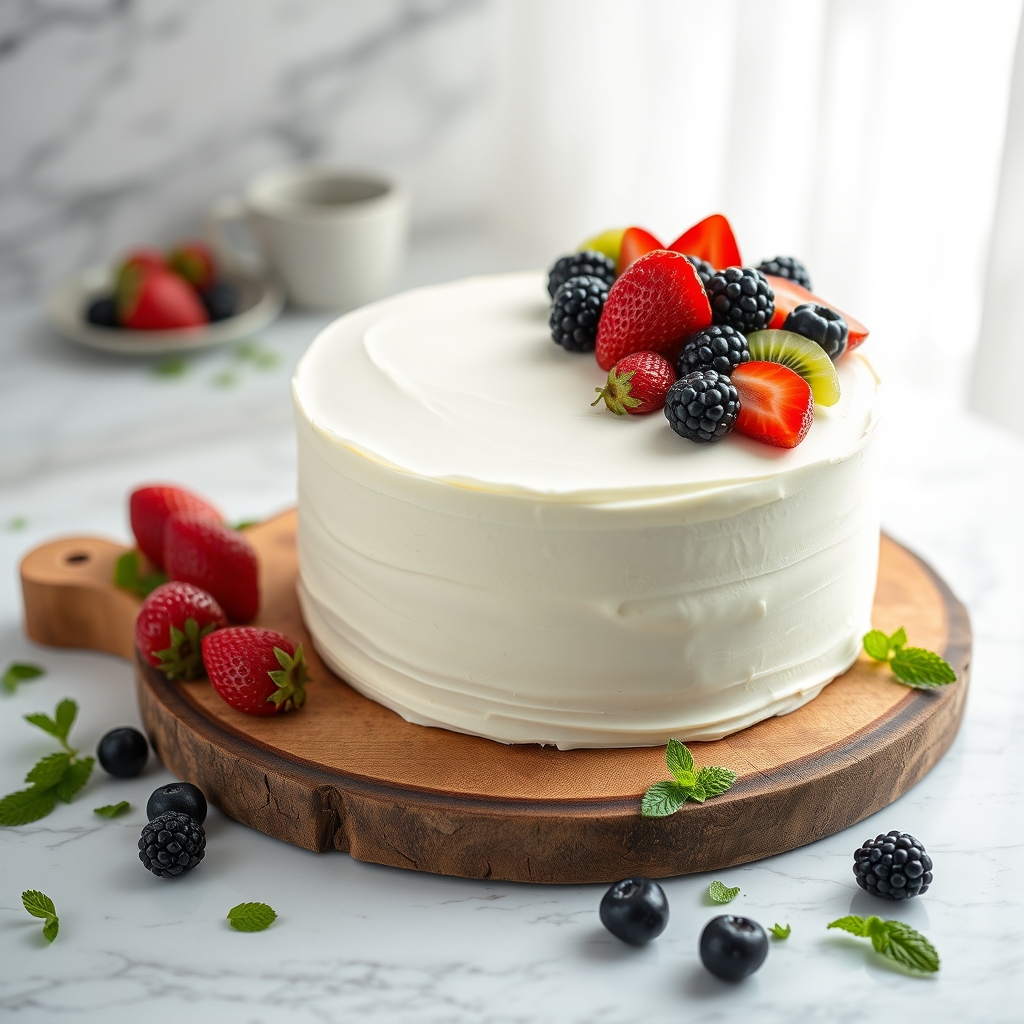 Decorar tartas fruta