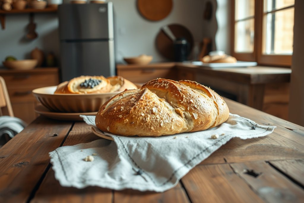 Pan de maíz y trigo