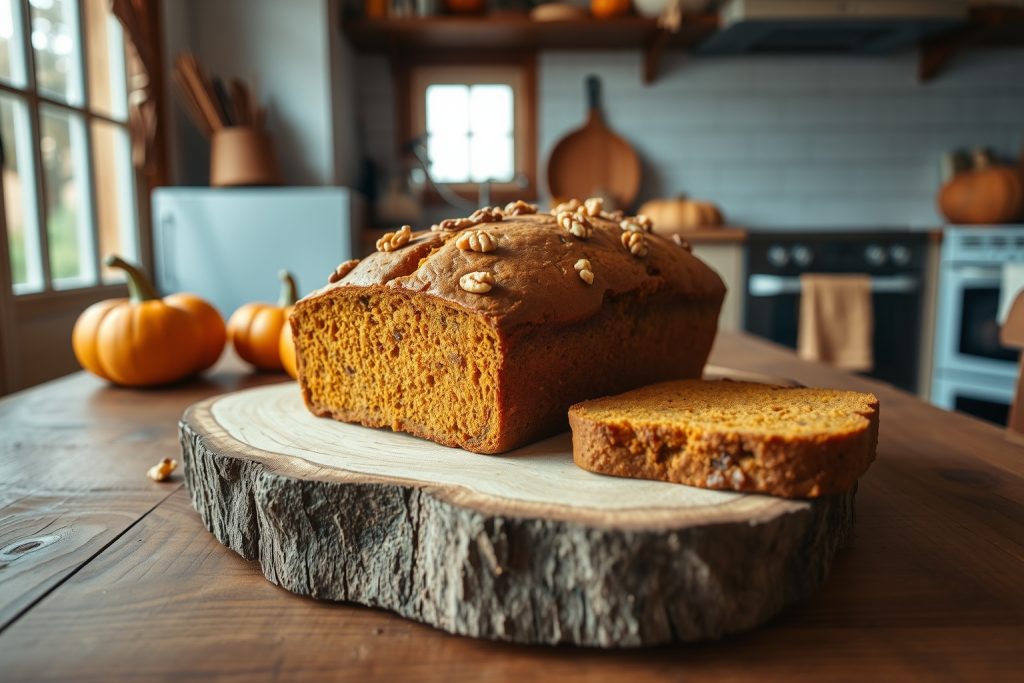 pan de calabaza y nueces