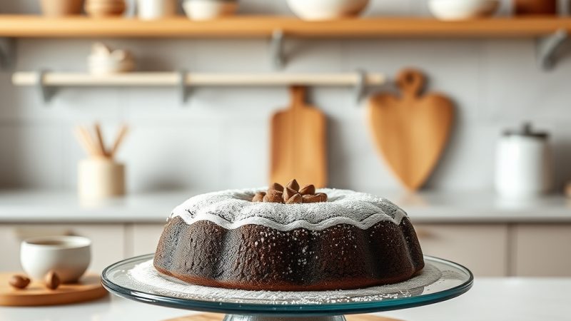 bizcocho de chocolate y vainilla