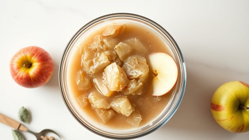 refresco de manzana masa madre