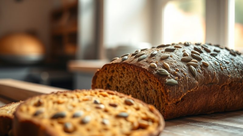 pan de centeno con semillas