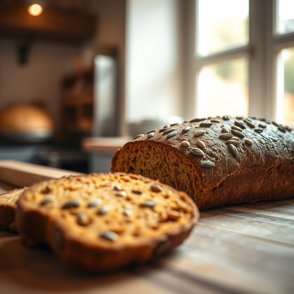 pan de centeno con semillas