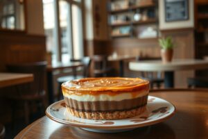 tarta de moka y almendra
