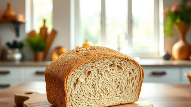 pan de molde integral con masa madre