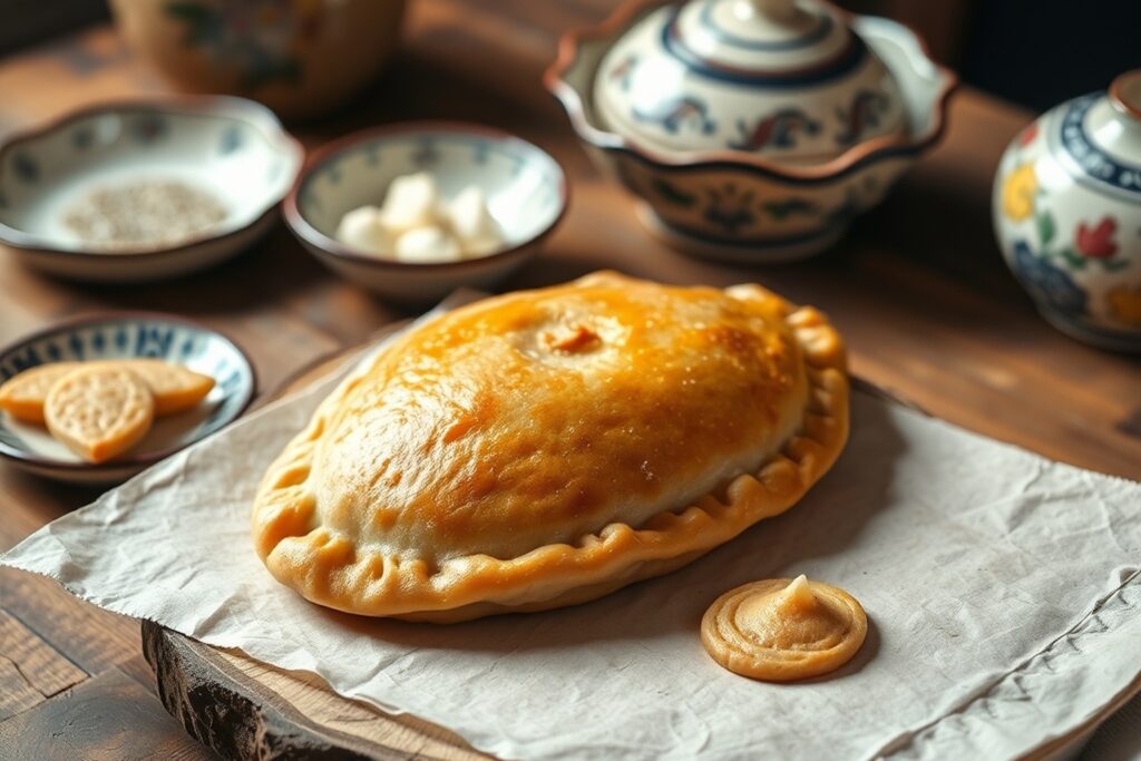 empanada gallega de berbechos y chorizo