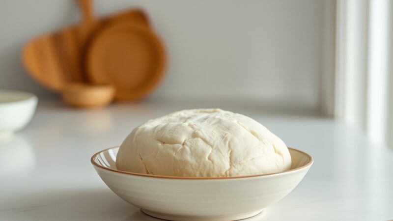 masa madre lista para hornear