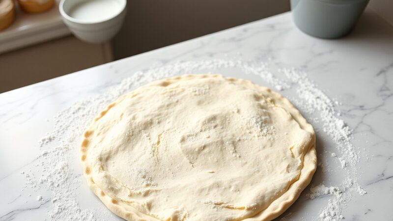laminado de masa de hojaldre